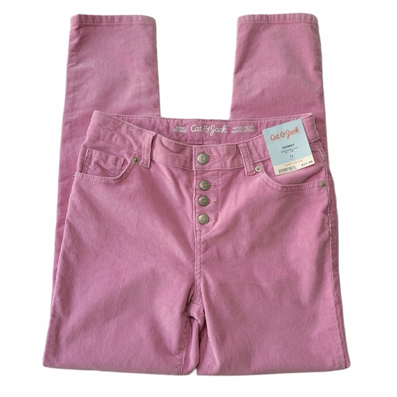 Girls Cat & Jack Pink Corduroy Pants Sz 22 NWT - Picture 2 of 5